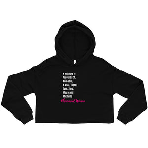 Phenomenal Woman Crop Hoodie