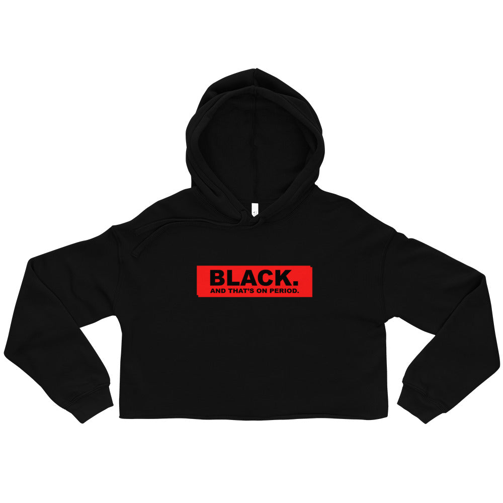 Black. Cropped Hoodie