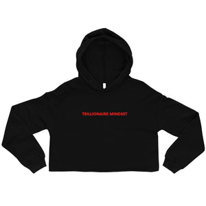 TRILLIONAIRE MINDSET Crop Hoodie (RED)